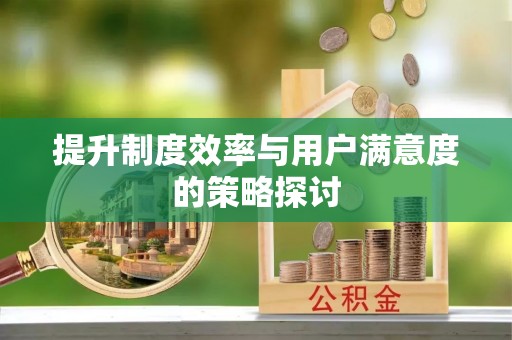 西双版纳提升制度效率与用户满意度的策略探讨